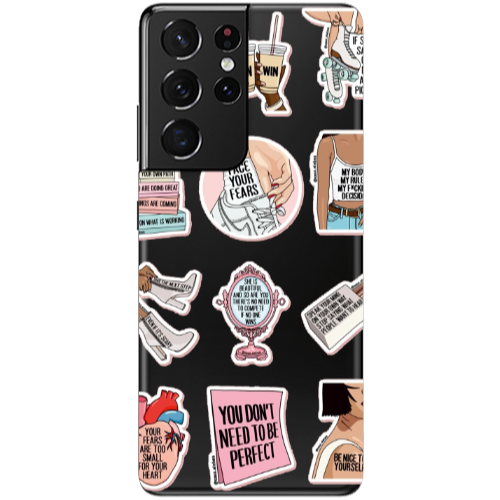 Samsung S21 Ultra Everything will be okay Transparent Silicone TPU Θήκη