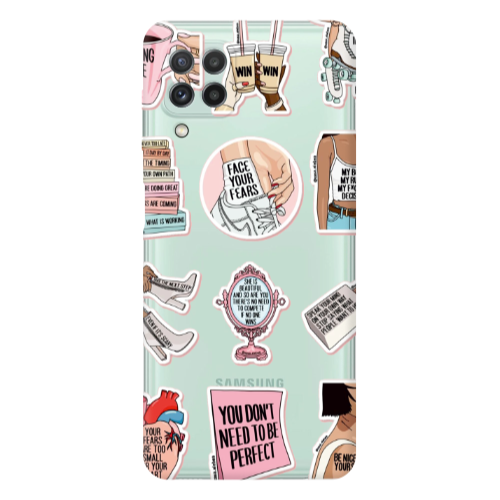 Samsung A22 4G Everything will be okay Transparent Silicone TPU Θήκη