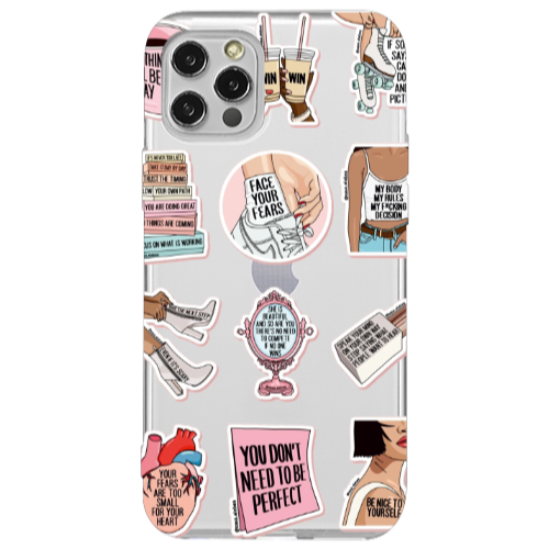 Apple iPhone 12 Pro Everything will be okay Transparent Silicone TPU Θήκη