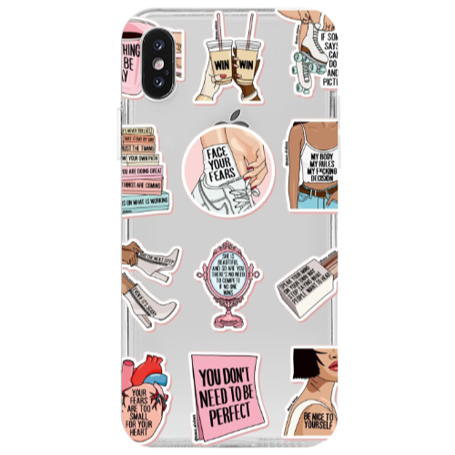 Apple iPhone Xs Everything will be okay Transparent Silicone TPU Θήκη