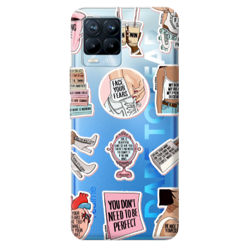 Realme 8 Pro Everything will be okay Transparent Silicone TPU Θήκη