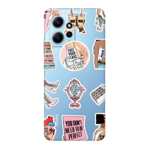 Xiaomi Redmi Note 12 4G Everything will be okay Transparent Silicone TPU Θήκη