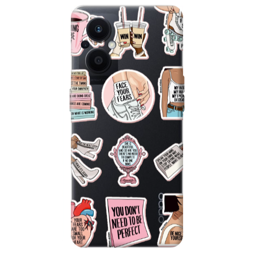 Oppo Reno 7 Lite Everything will be okay Transparent Silicone TPU Θήκη