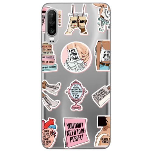 Huawei P30 Everything will be okay Transparent Silicone TPU Θήκη