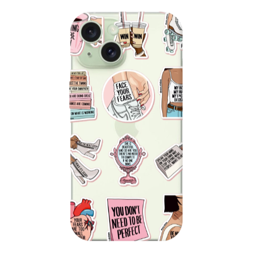Apple iPhone 15 Plus Everything will be okay Transparent Silicone TPU Θήκη
