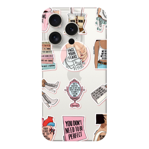 Apple iPhone 15 Pro Max Everything will be okay Transparent Silicone TPU Θήκη