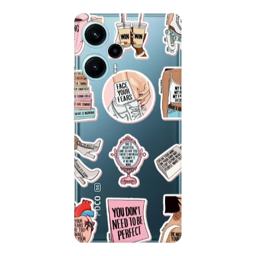 Xiaomi Poco F5 Everything will be okay Transparent Silicone TPU Θήκη