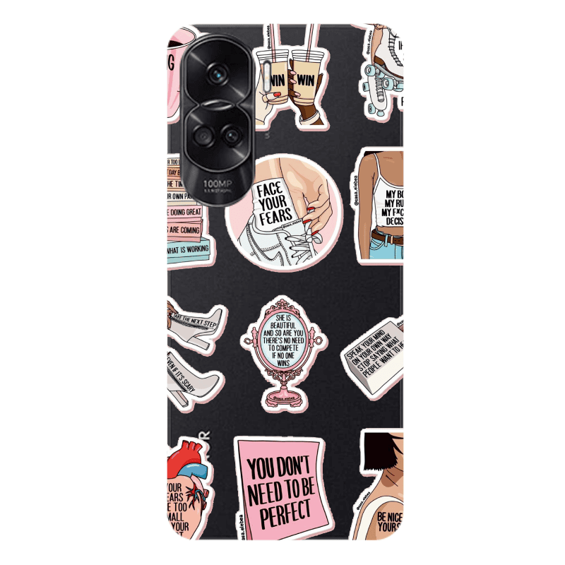 Honor 90 Lite 5G Everything will be okay Transparent Silicone TPU Θήκη