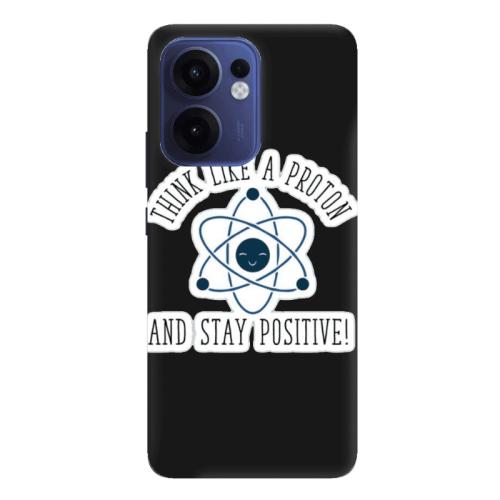 Oppo Reno 13 F Positive Black Colored Silicone TPU Θήκη