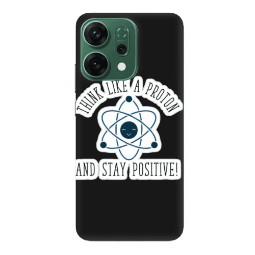 Oppo RENO 14 Positive Black Colored Silicone TPU Θήκη