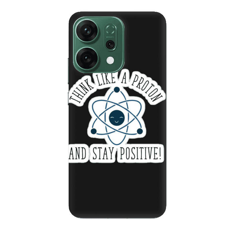 Oppo RENO 14 Positive Black Colored Silicone TPU Θήκη