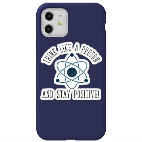 Apple iPhone 11  Positive Dark blue Colored Silicone TPU Θήκη