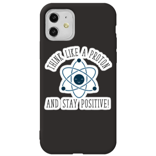 Apple iPhone 11  Positive Black Colored Silicone TPU Θήκη