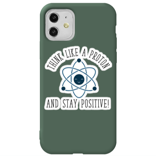 Apple iPhone 11  Positive Dark Green Colored Silicone TPU Θήκη