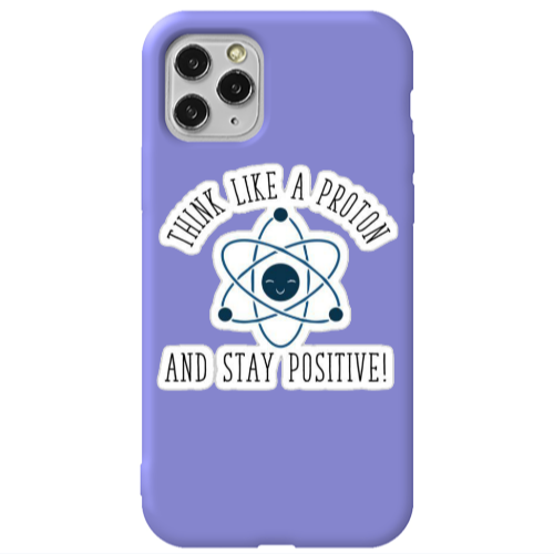 Apple iPhone 11 Pro Positive Purple Colored Silicone TPU Θήκη