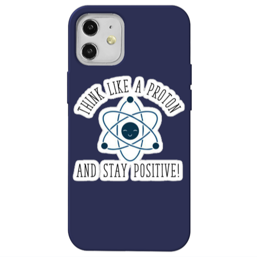 Apple iPhone 12 Positive Dark blue Colored Silicone TPU Θήκη
