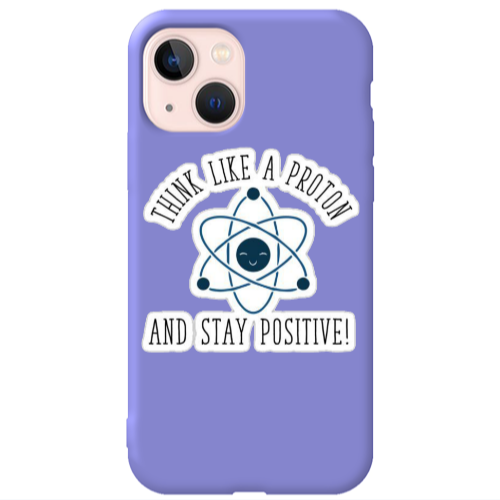 Apple iPhone 13 Positive Purple Colored Silicone TPU Θήκη