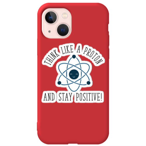 Apple iPhone 13 Positive Red Colored Silicone TPU Θήκη