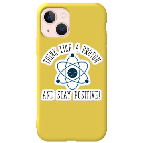 Apple iPhone 13 Positive Yellow Colored Silicone TPU Θήκη