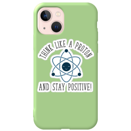 Apple iPhone 13 Positive Light Green Colored Silicone TPU Θήκη