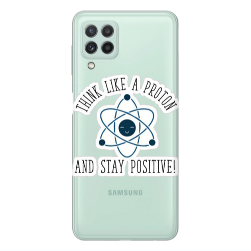 Samsung A22 4G Positive Transparent Silicone TPU Θήκη