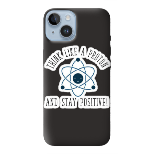 Apple iPhone 14  Positive Black Colored Silicone TPU Θήκη