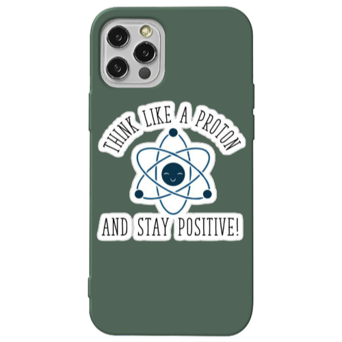 Apple iPhone 13 Pro Positive Dark Green Colored Silicone TPU Θήκη