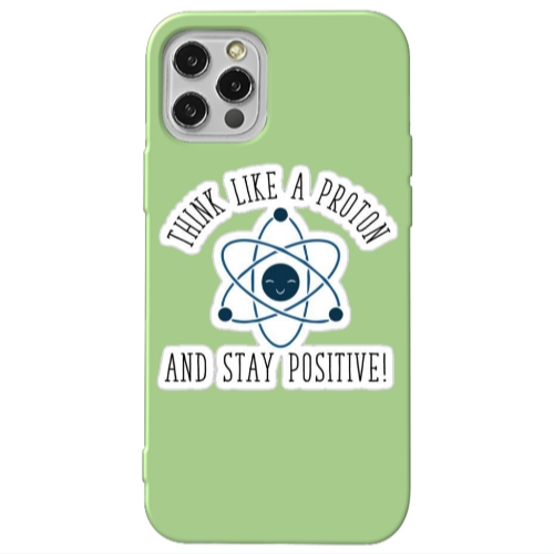 Apple iPhone 12 Pro Positive Light Green Colored Silicone TPU Θήκη