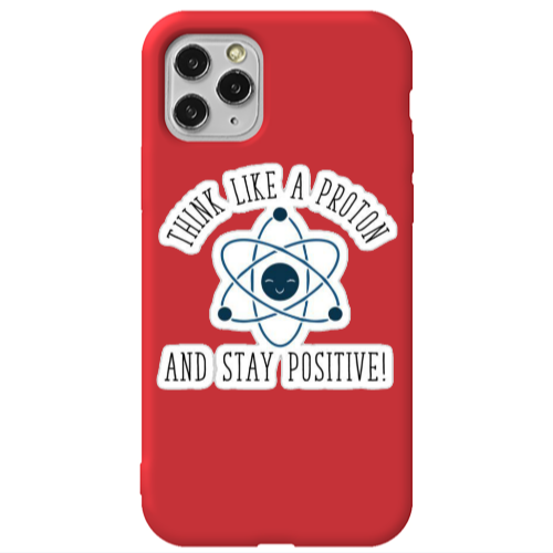 Apple iPhone 11 Pro Max Positive Red Colored Silicone TPU Θήκη