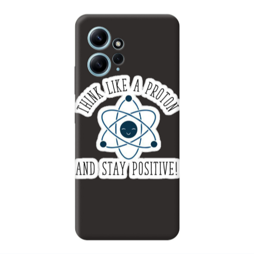 Xiaomi Redmi Note 12 4G Positive Black Colored Silicone TPU Θήκη