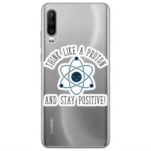 Huawei P30 Positive Transparent Silicone TPU Θήκη