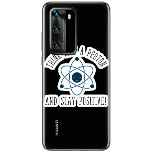 Huawei P40 Positive Transparent Silicone TPU Θήκη