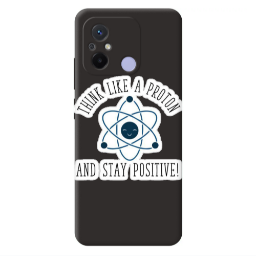 Xiaomi Redmi 12C Positive Black Colored Silicone TPU Θήκη