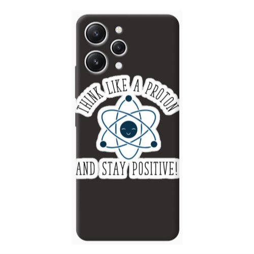 Xiaomi Redmi 12 Positive Black Colored Silicone TPU Θήκη