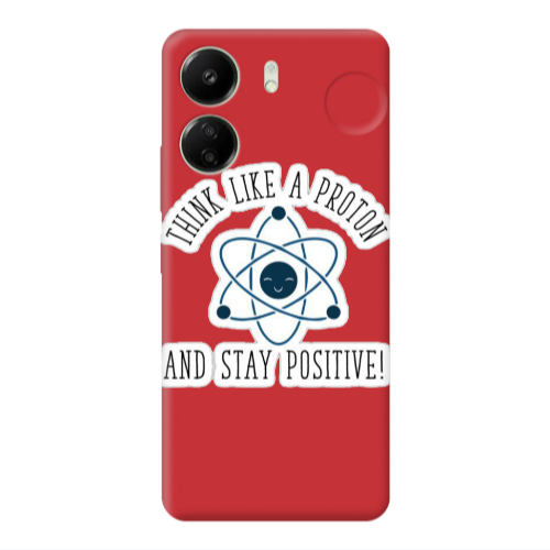 Xiaomi Redmi 13C Positive Red Colored Silicone TPU Θήκη